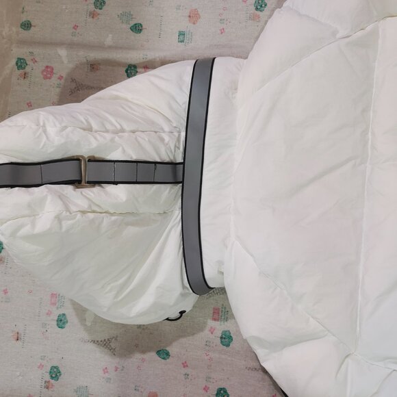 Canada Goose White Hooded Down Jacket - Picture 6 of 14